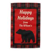 Oso negro trenzado rojo personalizado