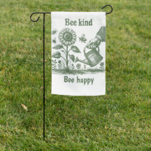 Vintage Bee Kind Bee Happy for Eco-Conscious Adult