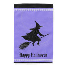 Witchy Wonders Halloween Garden Flag