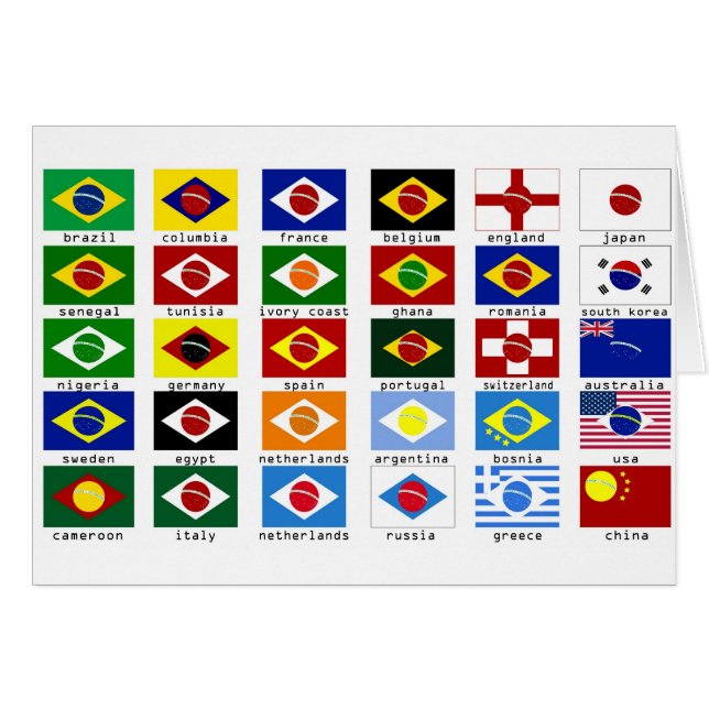 banderas para la copa del mundo en Brasil (Anverso (Horizontal))