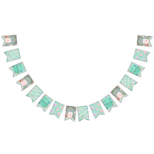 Banderas Pastel Green Baby Birthday Bunthags