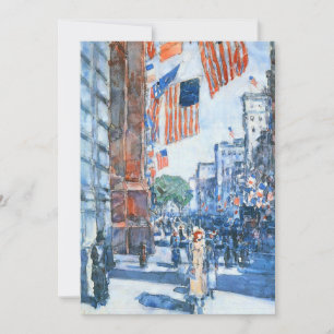 Banderas Quinta Avenida de Childe Hassam, Arte de