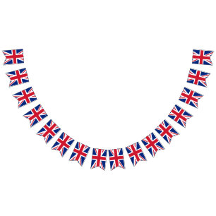 Banderas Union Jack, Banner de Bunting / Reino Uni