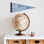 Banderín Deportivo Vintage 4º Grado Niños Decoración Art Pared<br><div class="desc">Niños de cuarto grado Vintage Bandera de estilo Art Decor Pennant</div>