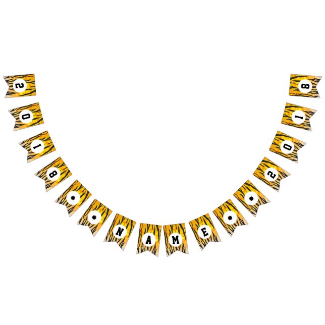 Banderines 04 de los 12 Tigres de Bunting Fiesta (Todo)