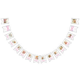 Banderines 1.ᵉʳ Fotomófano de cumpleaños 12 meses