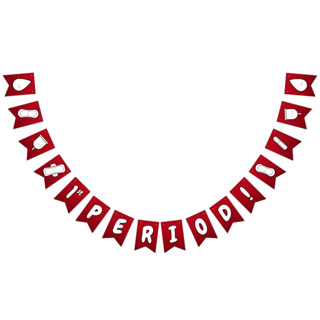 Banderines 1.ᵉʳ Patrón Tampón de Cute Blanco Rojo (Todo)