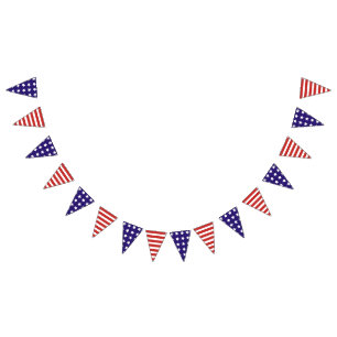 Banderines 4 de julio patriótico Estados Unidos estrella fies