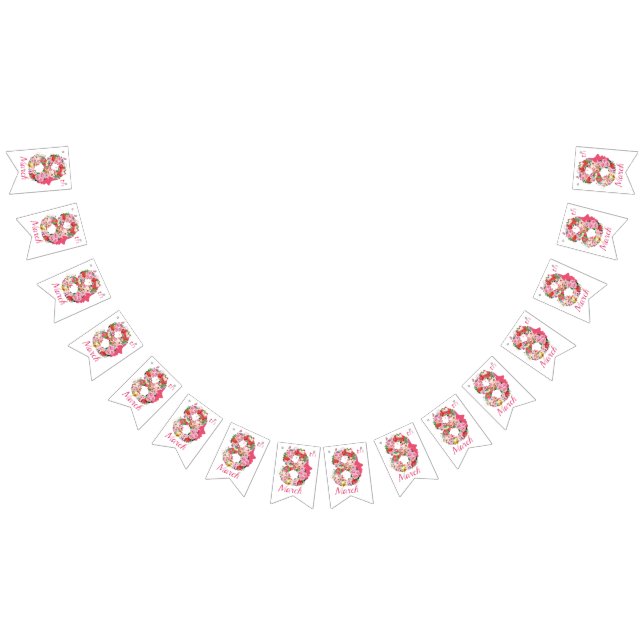 Banderines 8 de marzo Día Internacional de la Mujer (Todo)