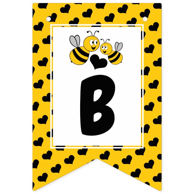 Banderines Abeja, Baby Shower (Tercera bandera)