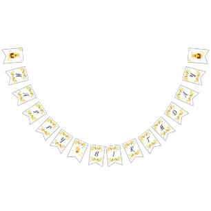 Banderines Abeja de burbujas lindo Feliz cumpleaños