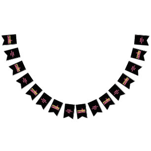 Banderines Abrazo me amo Signo de paz San Valentín retro vint