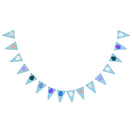 Banderines Abundancia de Huevo de Pascua con diseños florales