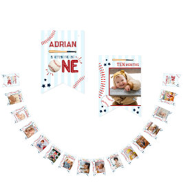 Banderines Abundancia fotográfica de 12 meses de 11º cumpleañ