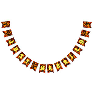 Banderines ACABO DE CASARSE - diseño de patrones de amor al c