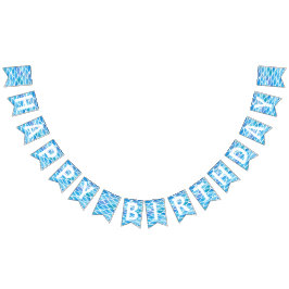 Banderines Acuarela de agua de verano Feliz cumpleaños