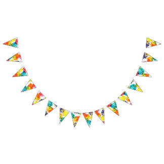 Banderines Acuarela Hojas tropicales monograma boda