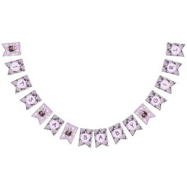 Banderines Adorable Lilac Panda Bear Baby Shower