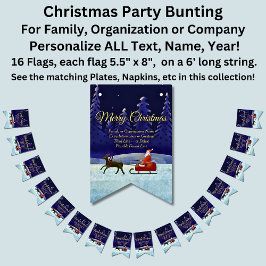 Banderines Agregar familia / nombre de organización Azul + Sa