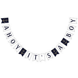 Banderines Ahoy es un Baby Shower de Boy Nautical