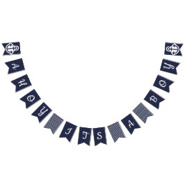 Banderines Ahoy su un empavesado náutico del muchacho