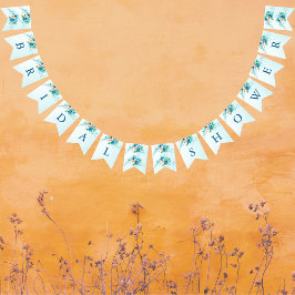 Banderines Algo Azul Fiesta Floral Nupcial