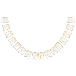 Banderines Amarillo de oro del champán del fiesta de la Feliz