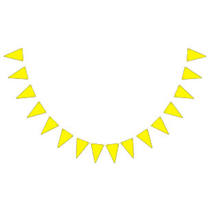 Banderines Amarillo limón - Añade tu propio signo, foto, nomb