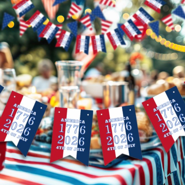 Banderines Americana Red White Blue Stripes America 1776 2026 (Subido por el creador)