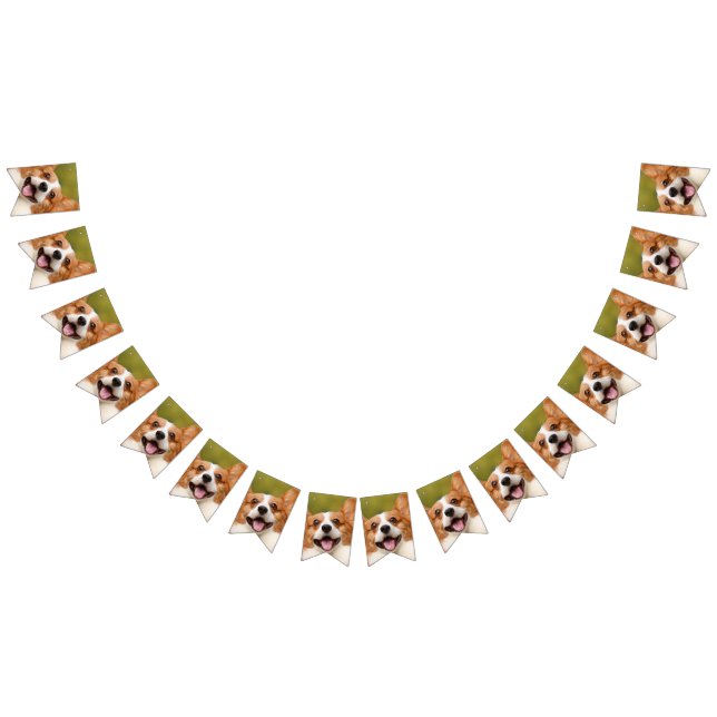 Banderines Añadir foto de perro personalizada (Todo)