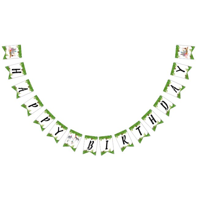 Banderines Animales de la jungla divertida y graciosa en uno  (Todo)