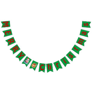 Banderines Animales divertidos de Hippo Traje de Navidades de