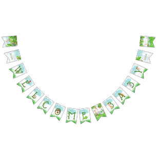 Banderines Animales lindos Baby Shower agradable del parque