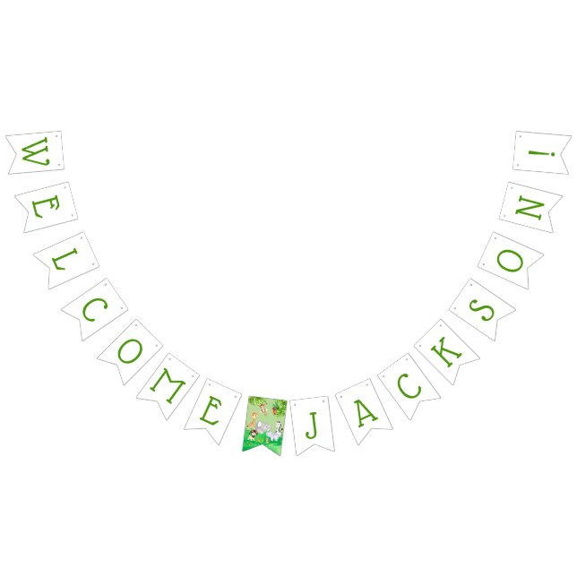 Banderines Animales lindos Baby Shower agradable del parque (Todo)