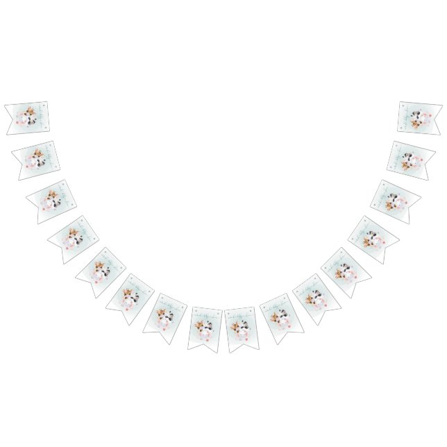 Banderines Animales virtuales de Baby Shower adorables con má (Todo)