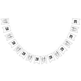 Banderines Aniversario de la pareja de motociclistas personal