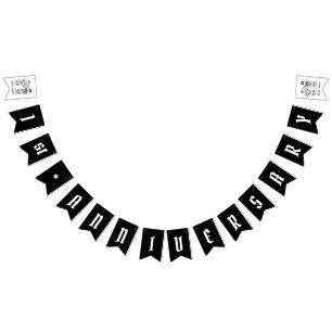 Banderines Aniversario de la pareja de motociclistas personal