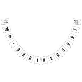 Banderines Aniversario de la pareja de motociclistas personal