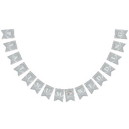 Banderines Aniversario del boda de Platino 70.º afiche