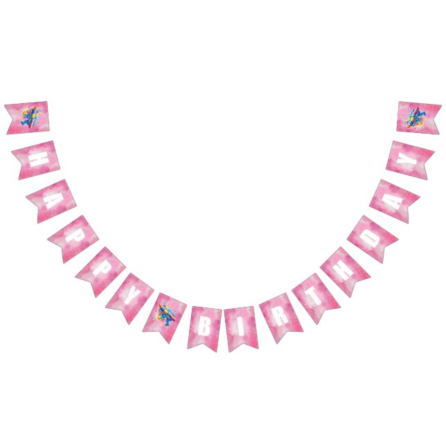 Banderines Aniversario del chica de la pistola de agua (Todo)