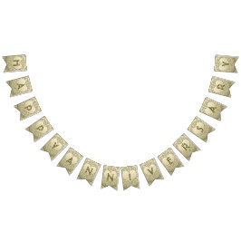 Banderines ☆ ANIVERSARY Narrador de oro Purpurina