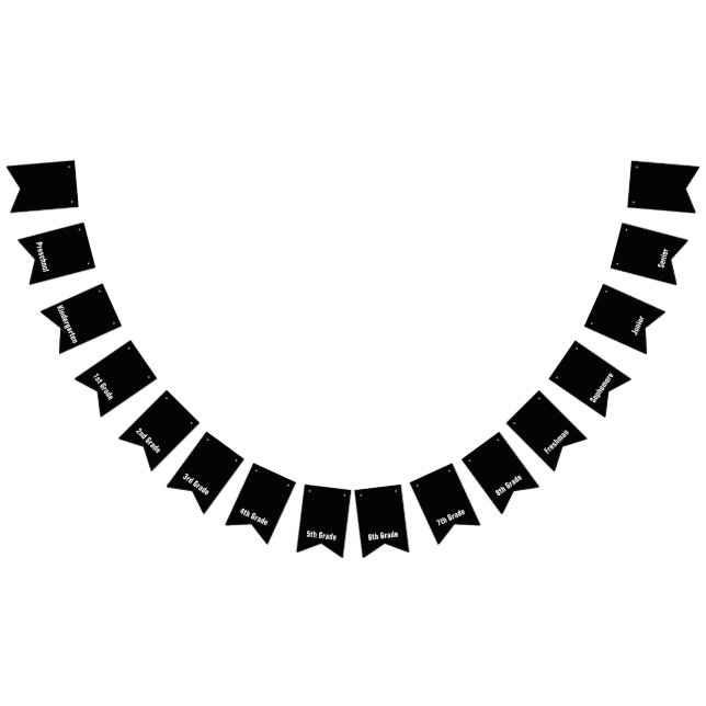 Banderines Años de educación preescolar a grado superior (Todo)