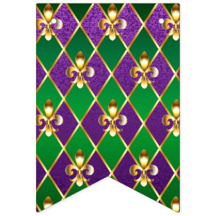 Banderines Antecedentes de joyas Mardi Gras