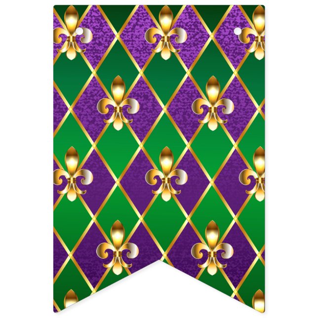 Banderines Antecedentes de joyas Mardi Gras (Primera bandera)