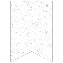 Banderines Anuncio de Graduación Blanco Elegante