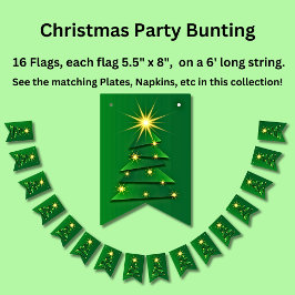 Banderines Árbol de Navidad Verde de Juego de Coincidencias