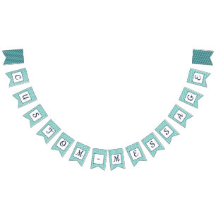 Banderines Armada personalizado y embalaje Verde azulado a ra