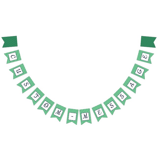 Banderines Armada Personalizado y rebanada verde a rayas (Todo)