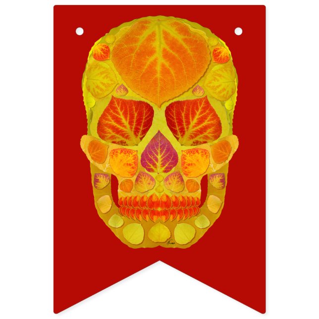 Banderines Aspen Leaf Skull 13 (Primera bandera)