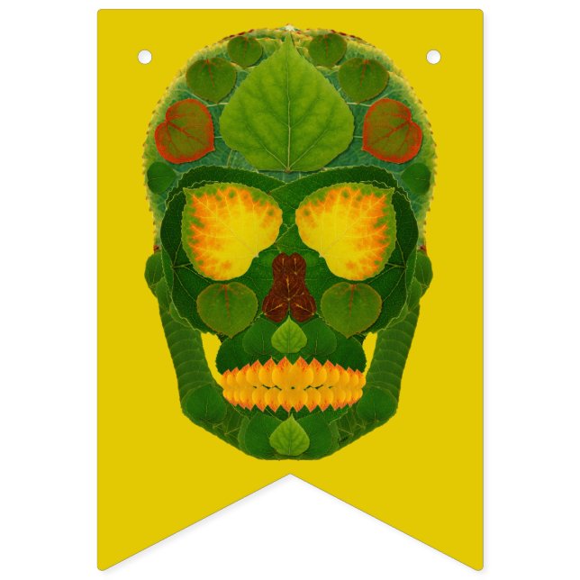 Banderines Aspen Leaf Skull 9 (Decimosexta bandera)